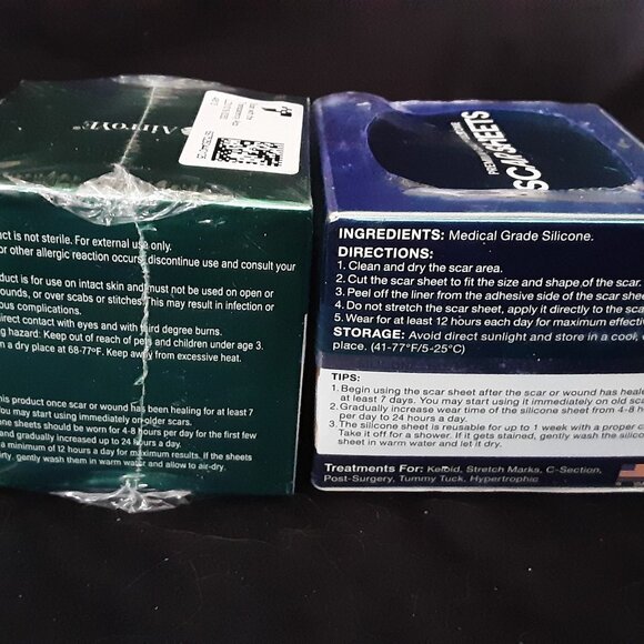2 x New Silicone Scar Sheets, Silicone Scar Tape - Picture 3 of 5